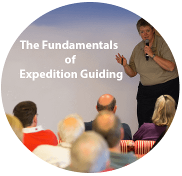 International Guiding Institute, Polar Tourism Guide Association Assessments, PTGA assessments, PTGA, Fundamentals of expedition guiding course, expedition guiding course, expedition guide course, expedition guide, expedition guiding, presentation skills, radio and satellite communications, thematic interpretation, leading a hike in non-technical terrain, crevasse awareness and management
